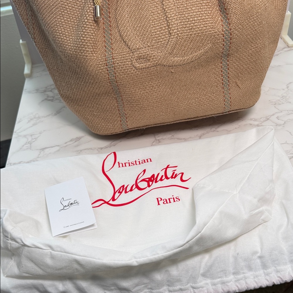 Christian Louboutin By My Side Jute Shopper - Picture 2 of 10